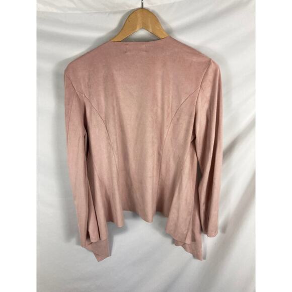 Shannon Ford New York Faux Suede Pink Cardigan Size Small - Picture 4 of 4